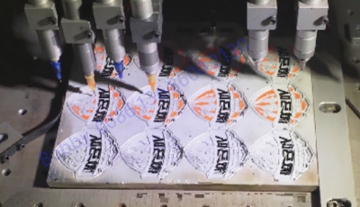 pvc rubber label machine