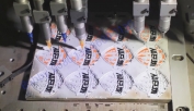 pvc rubber label machine